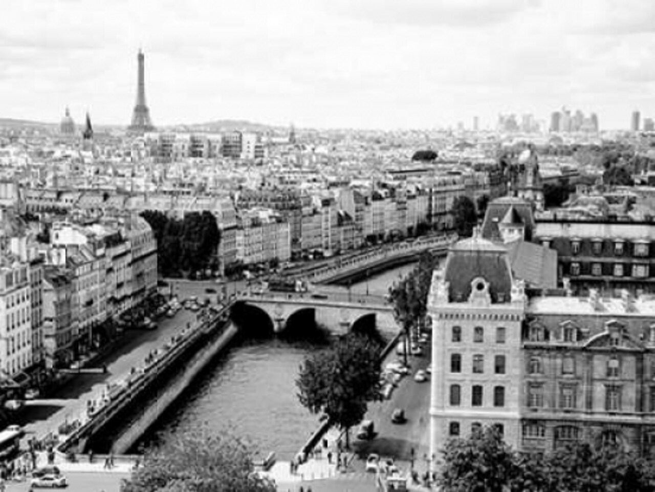 View of Paris and Seine river Poster Print by Vadim Ratsenskiy - Item # VARPDX3VR3189